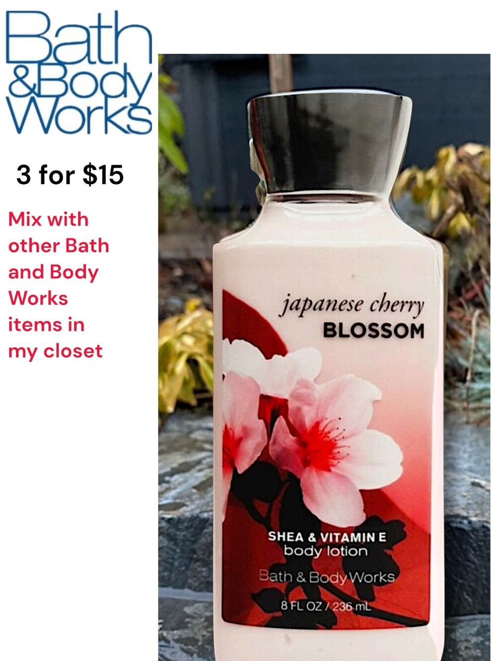 Bath & Body Works Japanese Cherry Blossom Lotion